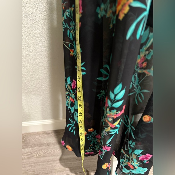 New York & Company Black Floral Maxi Skirt - Picture 2 of 6